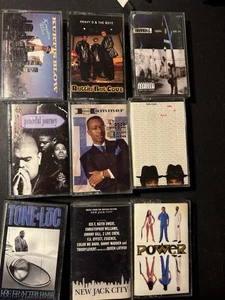Rap R And b  Cassette Tape Lot (9) 90’s Rare Cassette Tapes. Good Condition - Picture 1 of 3