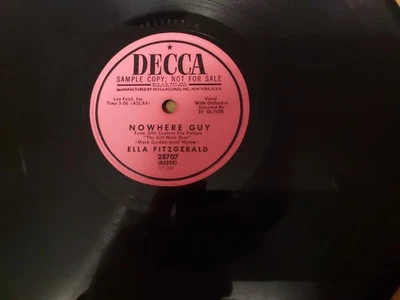 Decca Promo 78/ELLA FITZGERALD w. Sy Oliver Orch./E! - Image 1 of 4