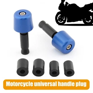 2X Blue Motorcycle Anti Vibration 7/8" Handlebar Bar End Weights Universal Fit - Picture 1 of 10