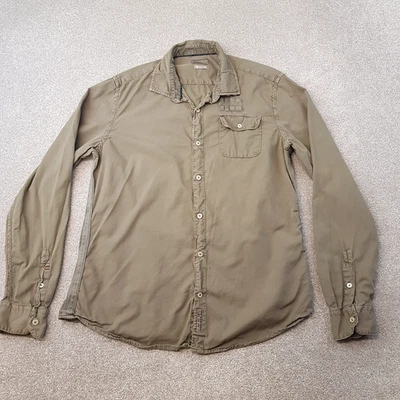 Camisa Napapijri Para Hombres XL Verde Calce Ajustado Utilidad Bolsillo Exterior Técnico Táctico Foto 1 de 4