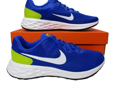 Nike Revolution 6 Next Nature Blue Gold Running Shoes Mens Sz 11 - Image 1 of 4