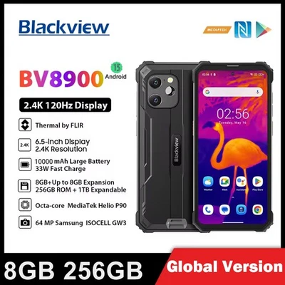 Global Blackview BV8900 Rugged Phone 64MP NFC 8GB+256GB 10000mAh Thermal By FLIR - Image 1 of 4
