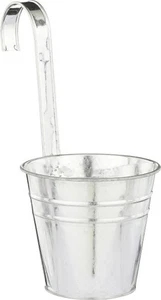 Mica Decorations Topf Joey Eisen Ø 13 x 12 cm hängend grau  Blumentopf - Bild 1 von 1