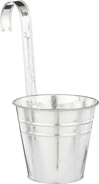 Mica Decorations Topf Joey Eisen Ø 13 x 12 cm hängend grau  Blumentopf - Bild 1 von 1