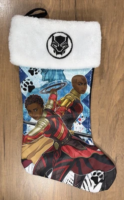 "Medias Marvel Black Panther Nakia Okoye 17"" Navidad Vacaciones Calceta Vengadores" Foto 1 de 4