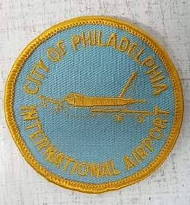 Vintage City of Philadelphia International Airport Fabric Patch 3 in - Picture 1 of 2