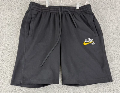 Pantalones Cortos de Skate Nike SB Dri-Fit Sunday para Hombres Grandes Negros Cintura Elástica Tejidos Foto 1 de 4