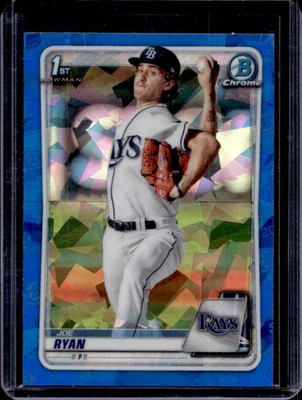 2020 Bowman Sapphire Joe Ryan Chrome 1st Prospect #BCP-117 Rays - Image 1 of 2