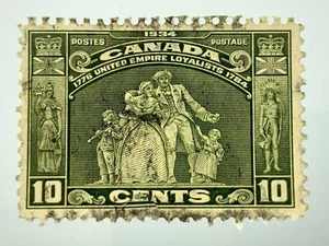 1934 Canada Postage 10 Cents United Empire Loyalists Stamp #209 Scott GG162 - Picture 1 of 6