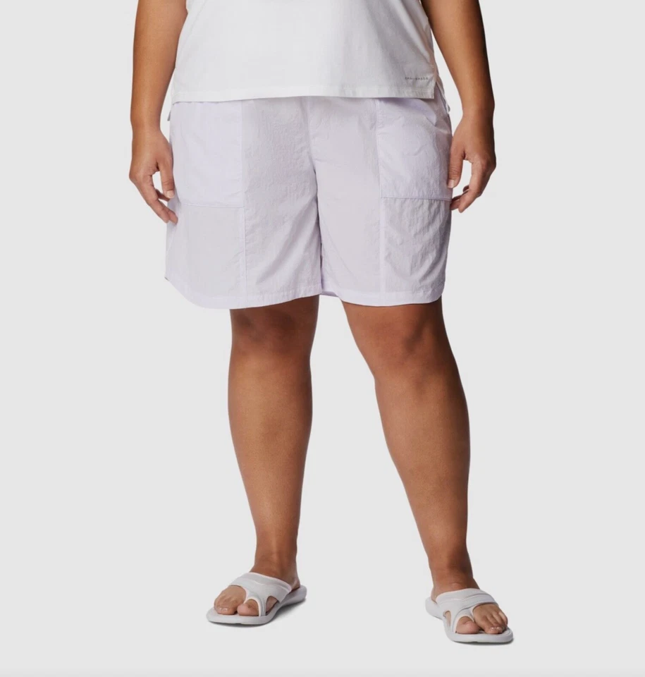 Pantalones cortos de trekking COLUMBIA para mujer lavanda ilimitados con Omni Shield 3X Foto 1 de 4