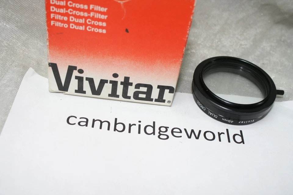 Vivitar 49mm Dual Cross Star Filter BRAND NEW with CASE in BOX  MADE in JAPAN - Image 1 of 1