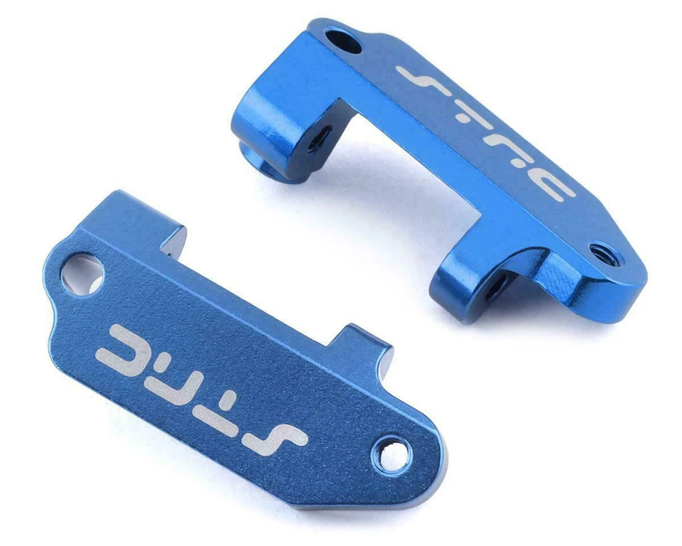 STRC ST2432B BLUE ANODIZED CASTER BLOCKS for TRAXXAS DRAG SLASH  /  BANDIT 2wd - Image 1 of 1