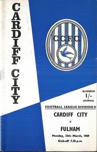 Football Programme CARDIFF CITY v FULHAM Mar 1969 - Picture 1 of 1