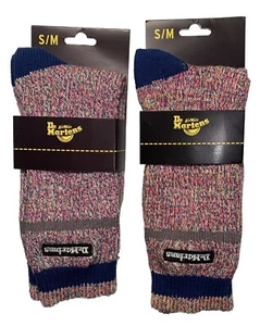 Dr Martens MARL ORGANIC COTTON BLEND SOCK S/M US Size 3-8 Lot Of 2 Pair - Picture 1 of 11