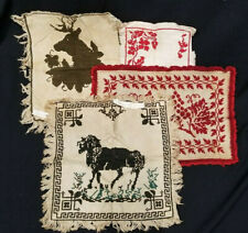 ANTIQUE NEEDLEPOINT TAPESTRY LOT OF 4