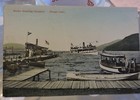 1910 Steamboats at Docks Otsego Lake New York NY Post Card Antique