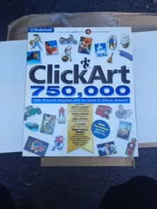 Click Art 750,000 PC CD-ROM ClickArt Digital Images Graphics, big box - Picture 1 of 1