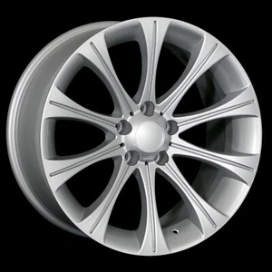 18 Inch 5x120 Wheels Rims 8.0 9.0 Staggered Set Silver Fits BMW E90 E91 E92 F30 - Picture 1 of 3