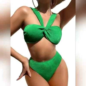 High Waisted Bikini Women Bathing Swimsuit Set 2 Piece - Picture 1 of 2