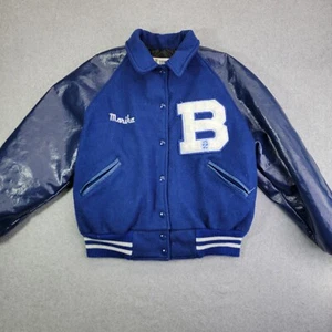 Vtg 90s Trophy Jackets Meca Sportswear Letterman Jacket Size Adult xl USA - Picture 1 of 11