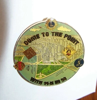 Lions International Club Pittsburgh Pirates Come to the Point lapel pin c36162 - Image 1 of 4