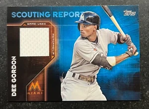 2016 Topps Scouting Report Relics Dee Gordon - Picture 1 of 2