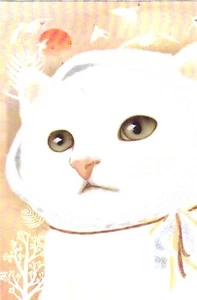 New Choo Choo Cat Postcard Jetoy Type REPRODUCTION White Doves - Picture 1 of 2