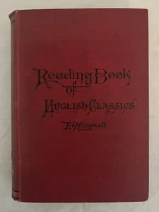 LESEBUCH ENGLISCHER KLASSIKER 1879 Antikes Buch C.W. Leffingwell Ex-Library - Bild 1 von 12