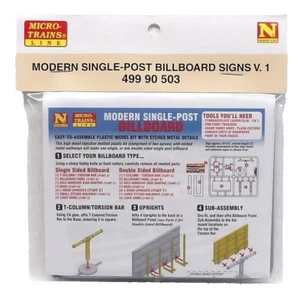 N Sclae Micro Trains 49990503 Modern Billboard Kit #1 - Picture 1 of 7