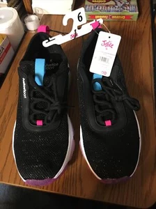 NEU MIT ETIKETT MÄDCHEN GRÖSSE 6 SCHWARZ GMG JUSTICE MODE SNEAKER!! - Bild 1 von 11