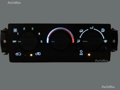 00 01 02 Silverado Sierra Heater AC Climate Control WHITE LED - Image 1 of 2