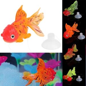 Glow In The Dark Artificial Aquarium Goldfish Ornaments Fish Tank Decorations AU