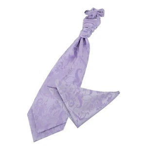 Flieder gewebt Blumen Herren Hochzeit Krawatte und Einstecktuch Set von DQT - Bild 1 von 3