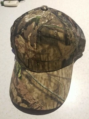 Mossy Oak Camo Cap Mesh Panel Hunting Hat / Adjustable Closure / OSFM - Image 1 of 4
