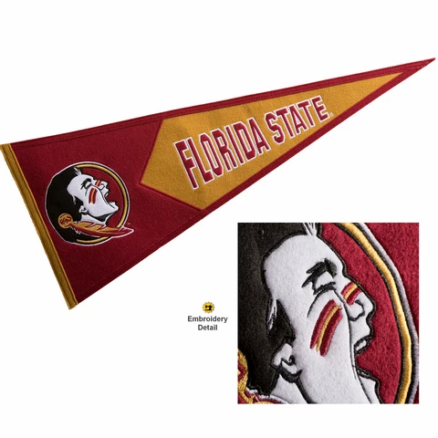 FSU Seminoles Embroidered and Wool College Pennant Cover