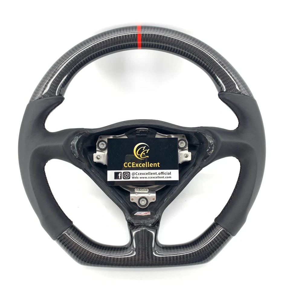 Volante de fibra de carbono de 3 radios para Porsche 986 Boxster 996 993 Carrera 911 Foto 1 de 4