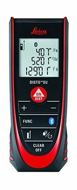 Leica Geosystems 838725 DISTO D2 Laser Distance Meter - Black/Red