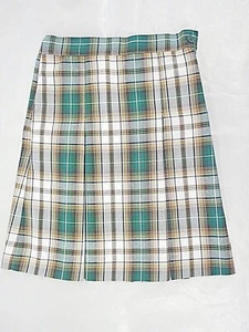 Girls R/K Multi-Color Plaid Box Pleat Uniform Skirt Reg/1/2/Teen Sz 8-18 1/2Teen - Picture 1 of 6