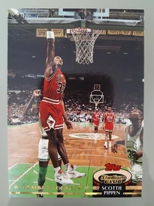 1992-93 Topps Stadium Club Member's Choice Scottie Pippen #198 Chicago Bulls B - Bild 1 von 2
