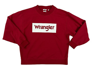 Wrangler Boy Long Sleeve Red Pullover Sweatshirt Size Medium