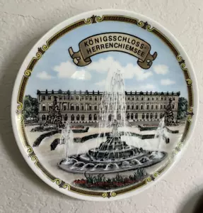 King Ludwig of Bavaria Germany Herrenchiemsee Castle Souvenir Plate Versailles - Picture 1 of 4
