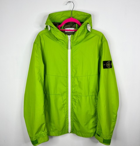 Giacca Stone Island verde membrana Tc