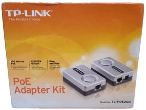 TP-LINK TL-POE200 PoE Adapter Kit Brand New Unopened - Picture 1 of 6