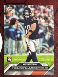 CALEB WILLIAMS RC 2024 TOPPS NOW NFL DEBUT WIN ROOKIE RC Card# 2 - In Hand! - Picture 1 of 2