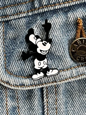 Disney - Retro Mickey Mouse - Steamboat Willie Enamel Pin - Excellent Condition - Image 1 of 4