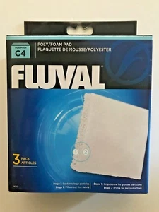 Fluval Hagen C4 3 pack Filter Poly / Polyester / Foam Pad 14010 - Picture 1 of 4