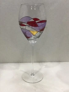 "Mosaico de vitrales copa de vino de 10""" - Imagen 1 de 3