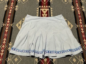 Lilly Pulitzer Luxletic Priska Skort UPF 50+ 4 Seersucker Tennis Skirt Lined T33 - Picture 1 of 11