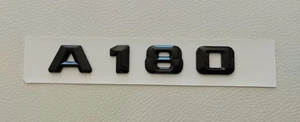 Emblem Logo Kofferraum Mercedes A 180 schwarz glänzend - Bild 1 von 1