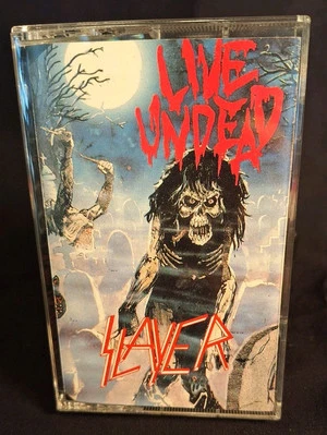 Slayer Live Undead Original Cassette  - Live New York 1984 - Metal Blade Records - Image 1 of 4